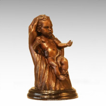 Kinder Figur Statue Hand Baby Kind Bronze Skulptur TPE-938